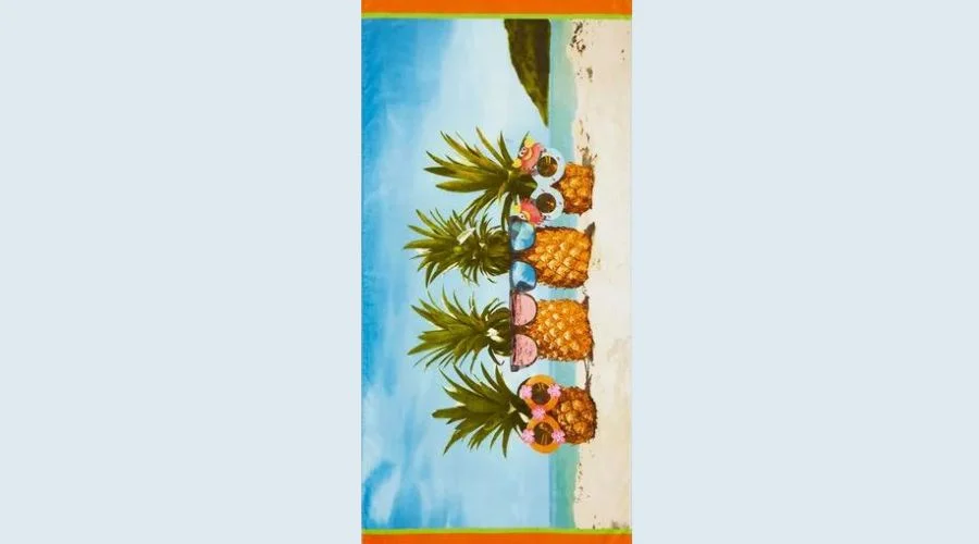 Pineapple Multi Coloured Beach Towel