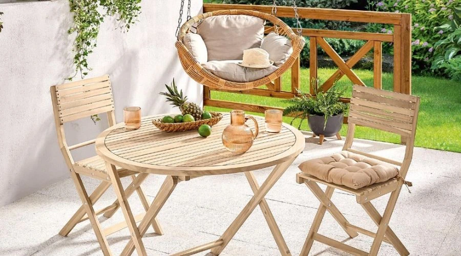 Virginia Wooden 2 Seater Bistro Set