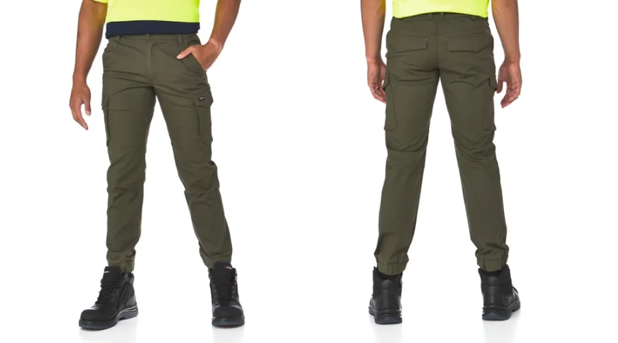 King Gee Green Tradies Stretch Cargo Hem Pants