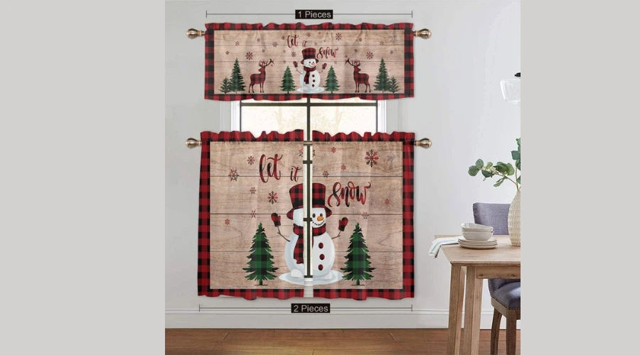 Spearow - Rod Pocket Christmas Half Curtain