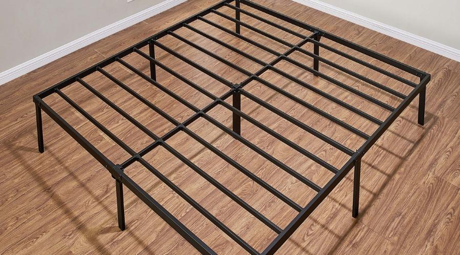 Mainstays 14" Heavy Duty Steel Slat King Platform Bed Frame