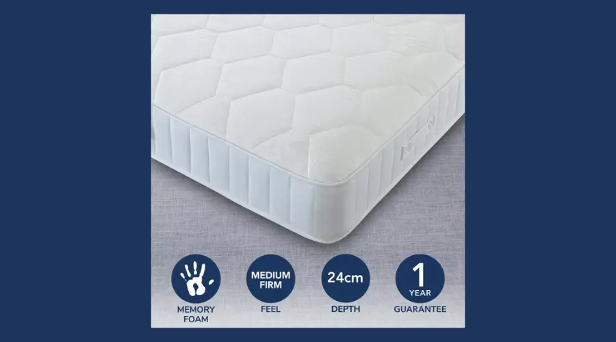 Egyptian Cotton Medium Firm Orthopaedic Memory Foam Mattress