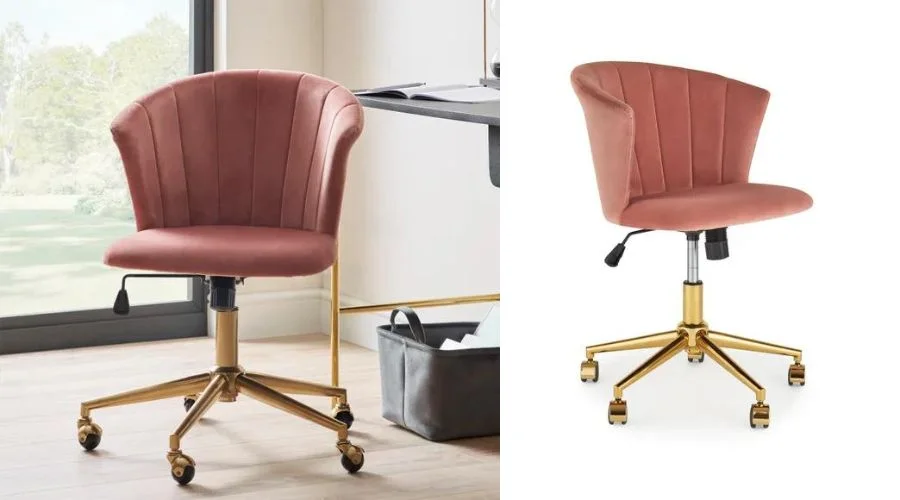 Kendall Velvet Office Chair