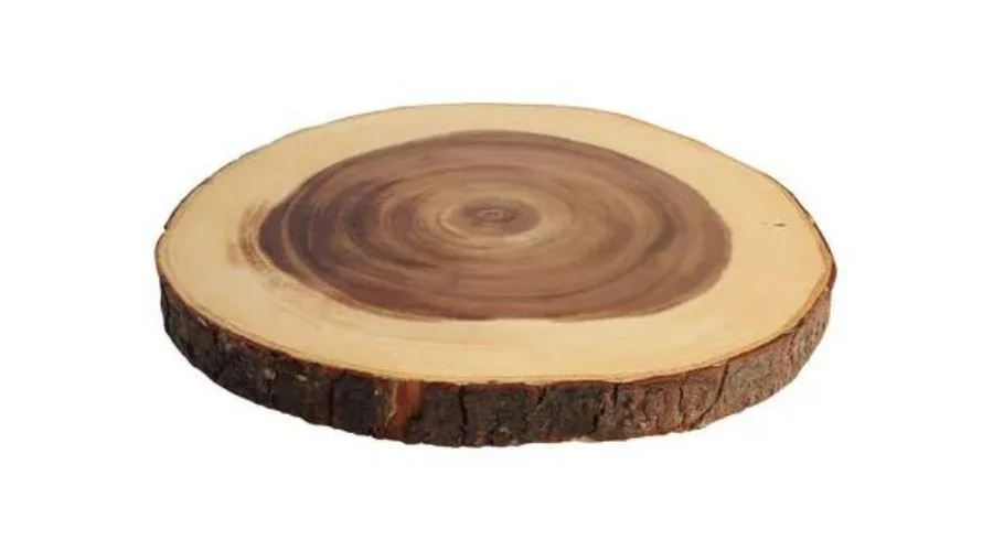 T & G Acacia Wood Round Board