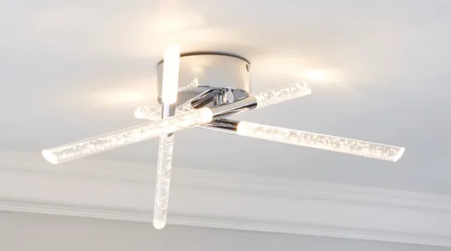 Tassani 6 Light Integrated LED Bubble Acrylic Ceiling Fitting