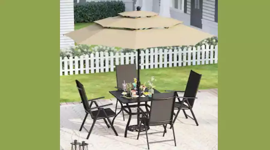 Square Patio Table with Umbrella Hole