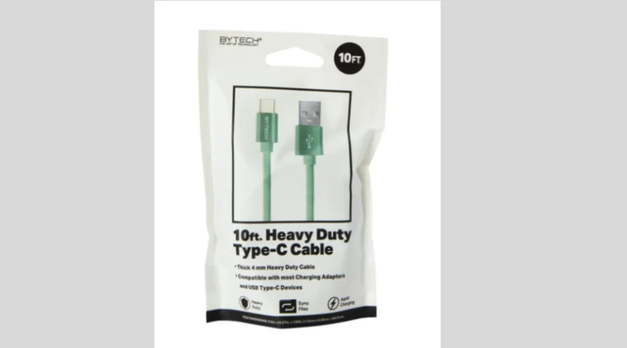 10ft heavy-duty USB type-C cable