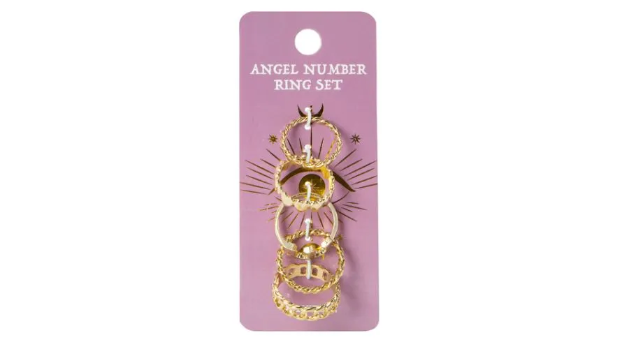 Angel number ring set