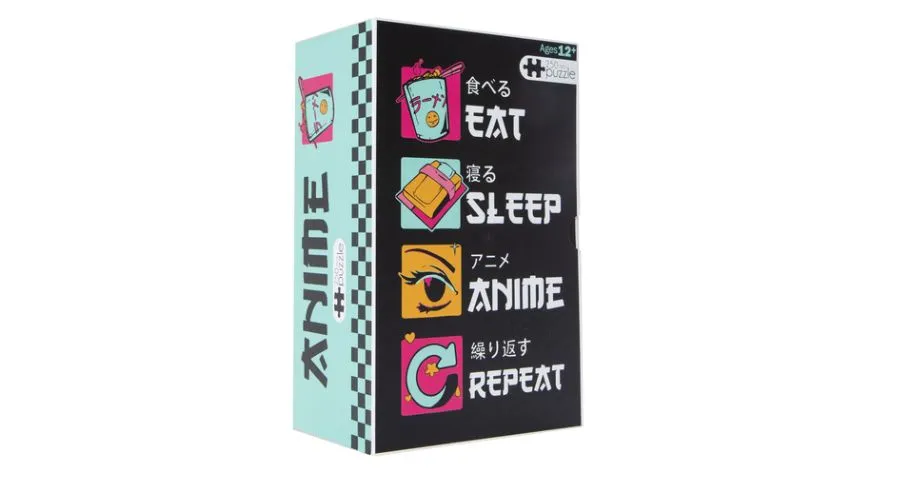 Eat Sleep Anime Repeat Jigsaw Puzzle 250-Pieces