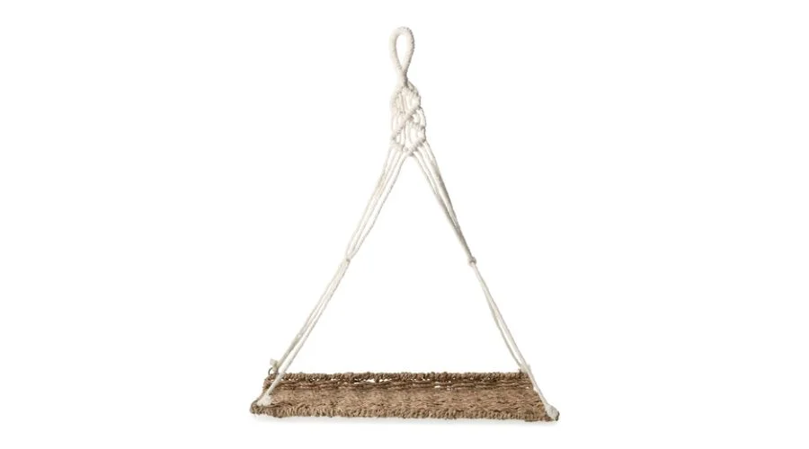 Seagrass hanging shelf 15in