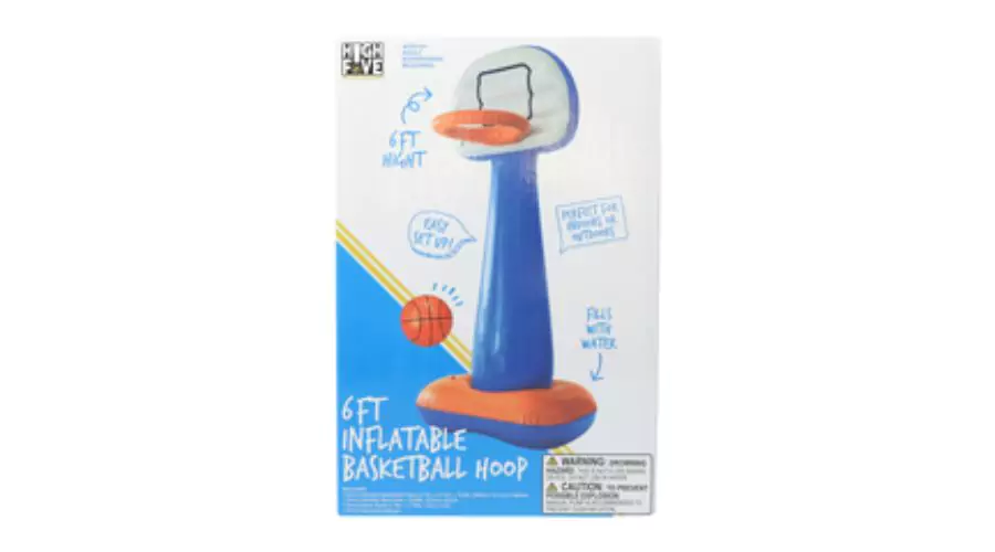 Inflatable basketball & hoop 6ft