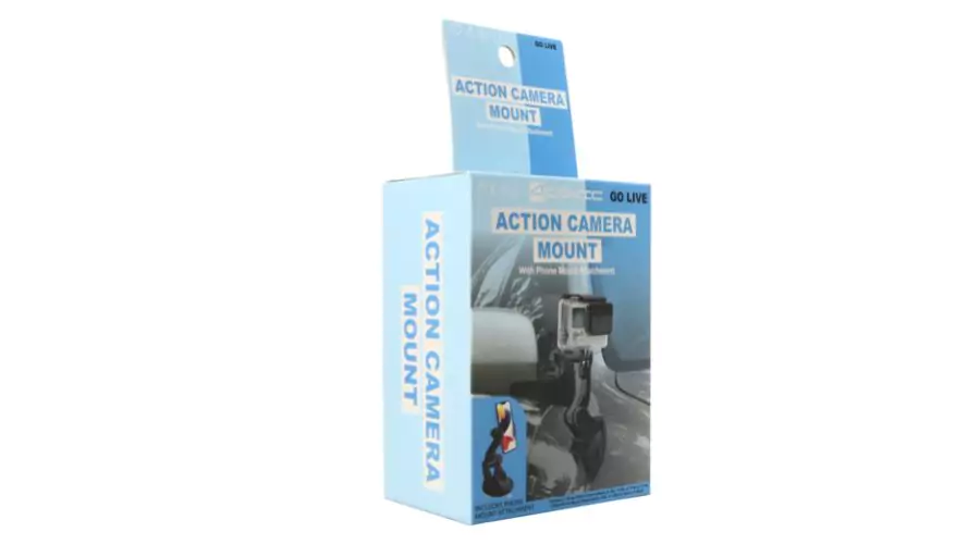 Action Camera Mount W/ Phone Mount Attachment