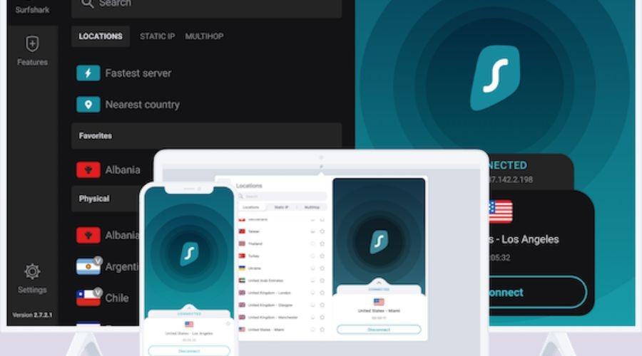 Features of Surfshark for Windows