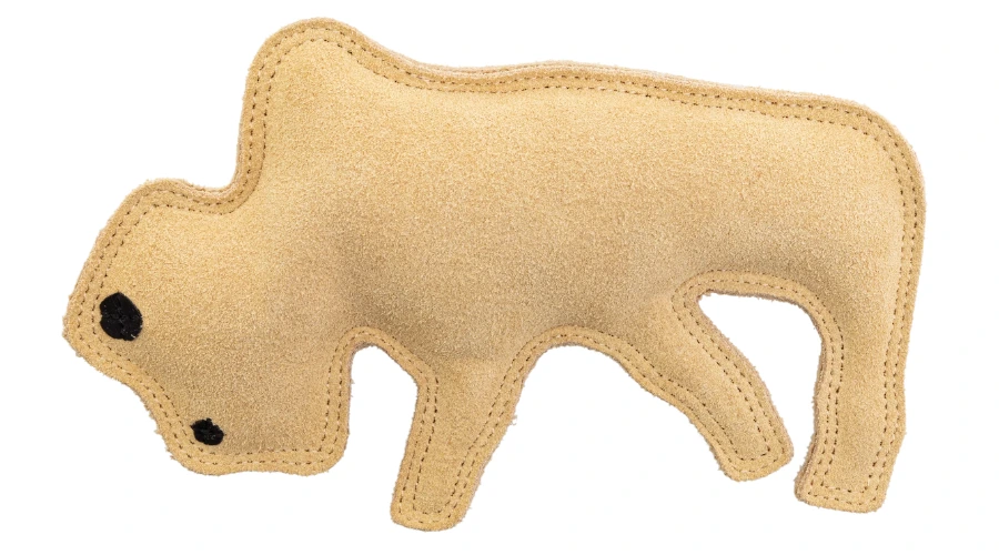 Cabela's Leather Buffalo Dog Toy