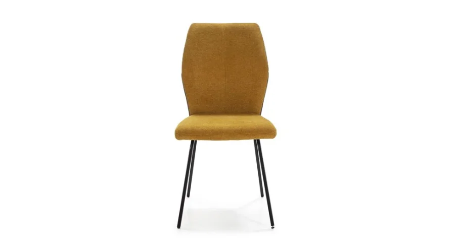 Carol Chair Mustard Metal legs | savewithnerds 