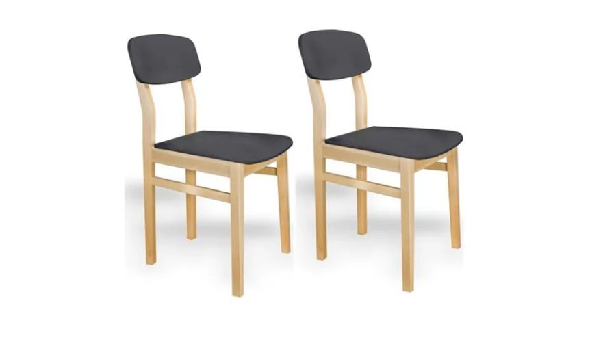 Pack 2 units, Kitchen chair Wooden JIMENA  