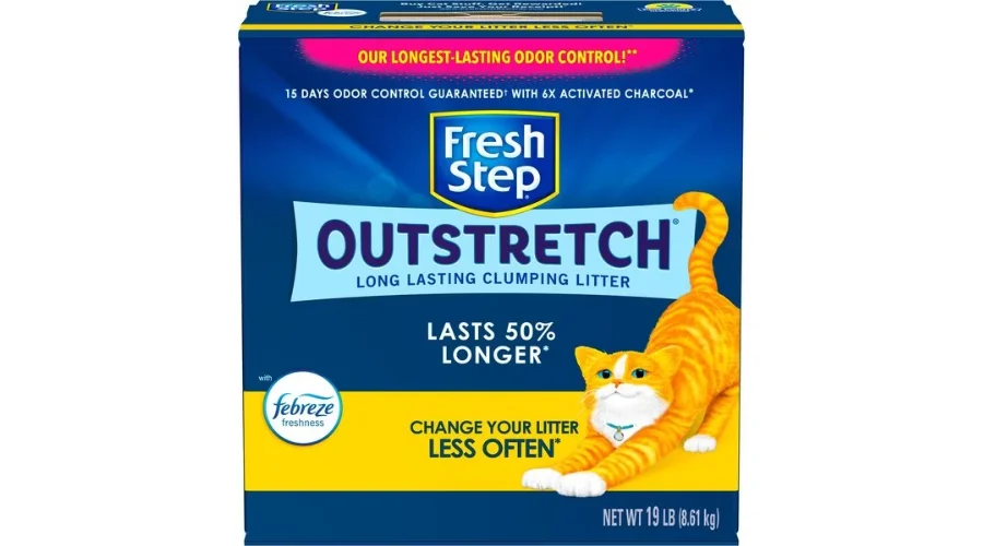 Fresh Step Outstretch Concentrated Febreze Freshness Scented Clumping Clay Cat Litter