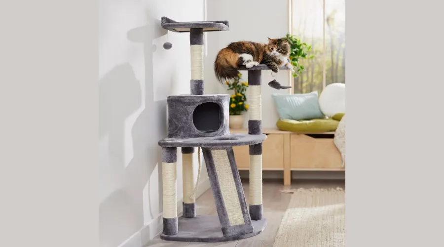 Frisco 48-in faux fur cat tree & condo