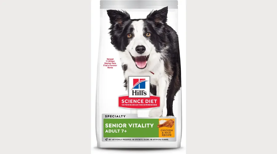 Hill's Science Diet Adult 7+ Senior Vitality Chicken Recipe Dry Dog Food