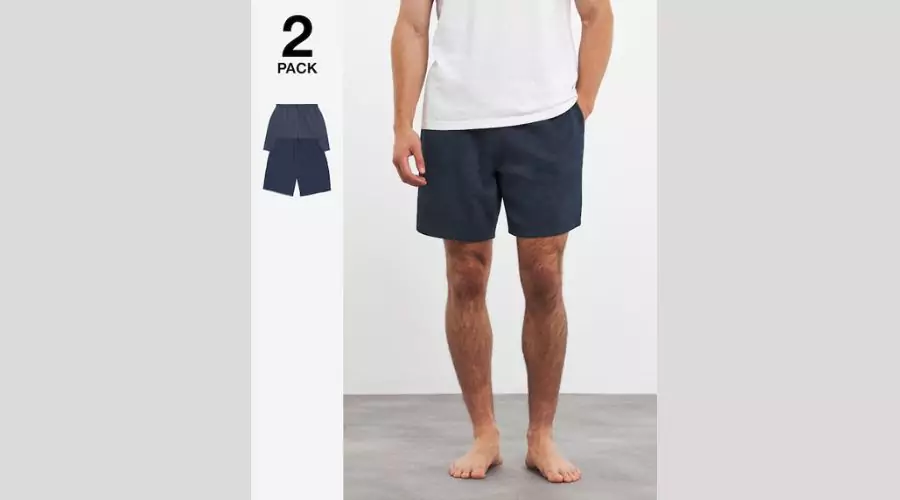 2 Pack Brush Back Jersey Shorts