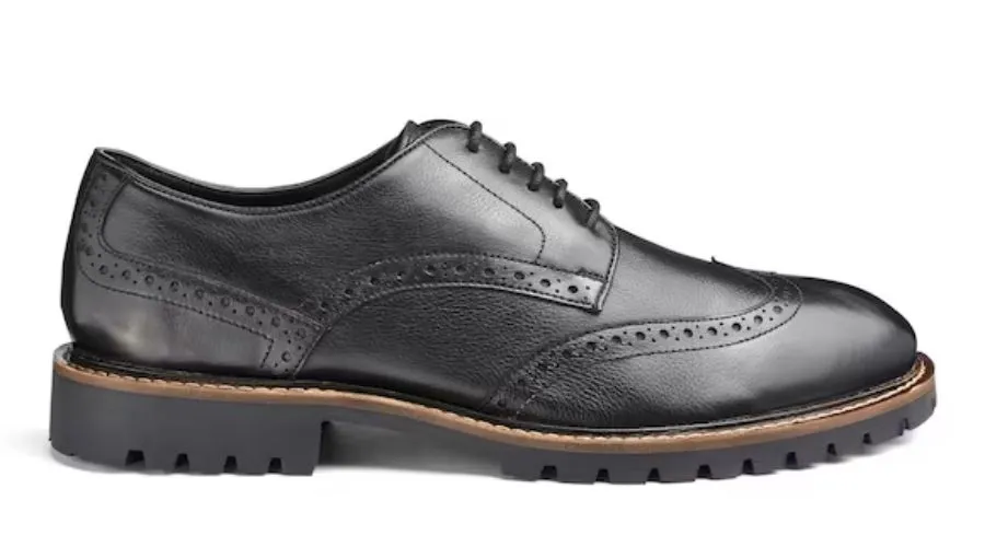 Leather Brogues Extra Wide Fit