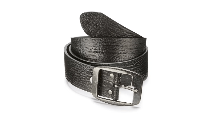 Black Leather Jeans Belt