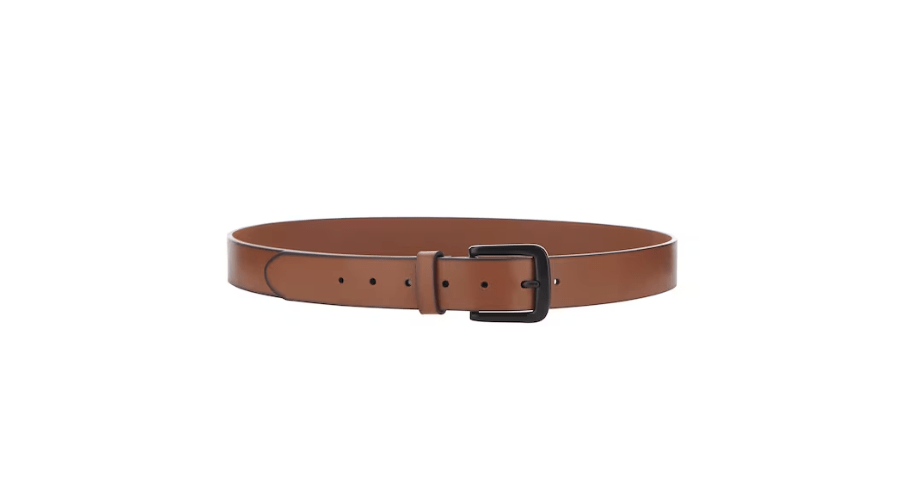 Brown Leather Buckle Belt