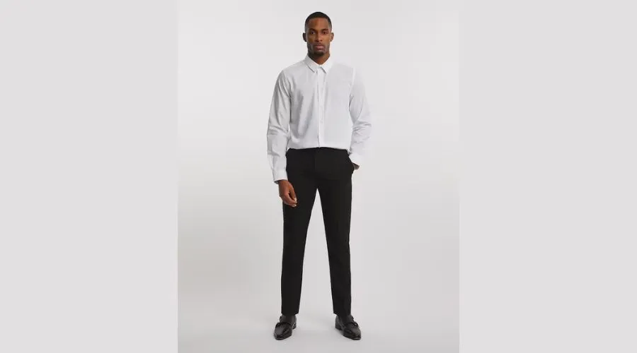 Regular Fit Black Stretch Formal Trouser