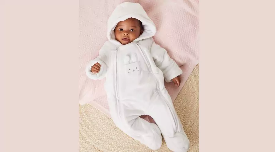 Velour Bunny pramsuit (0-1 Yrs)