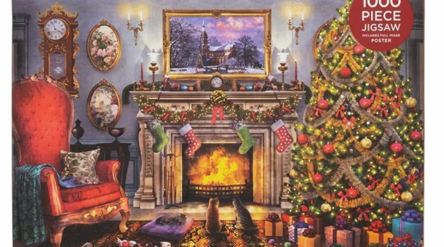 WHSmith Cosy Cats By The Fire Jigsaw Puzzle