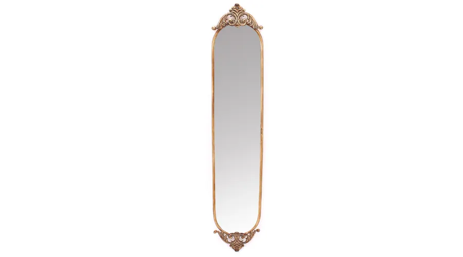Majestic Antique Oval Mirror - Gold