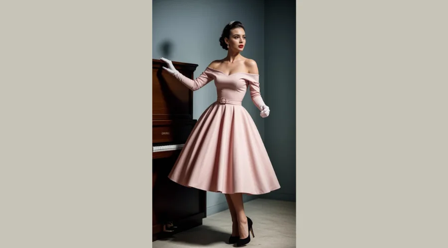 1950's Vintage style Dress Sewing Pattern, Prom Dress Pattern