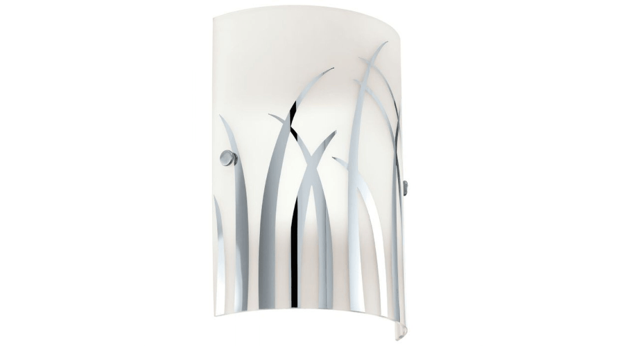 Rivato Rounded Wall Lamp with Grass Motif 
