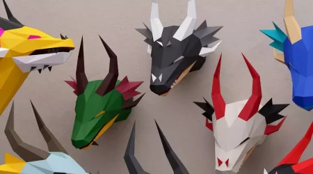 Paper Dragon Puppet