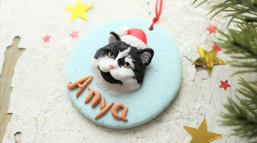 Custom cat ornament