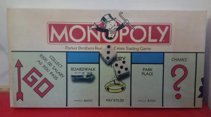Vintage Board Game, Monopoly by Parker Brothers