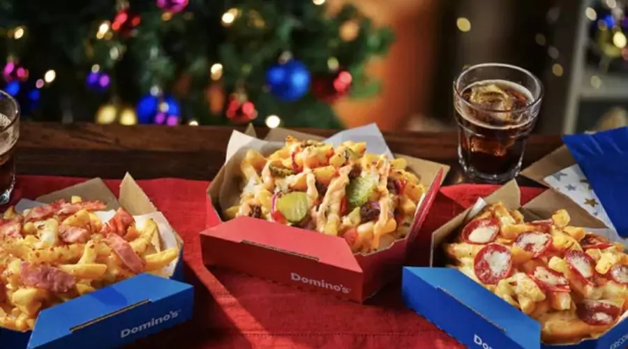 What is special about Domino’s loaded fries? 