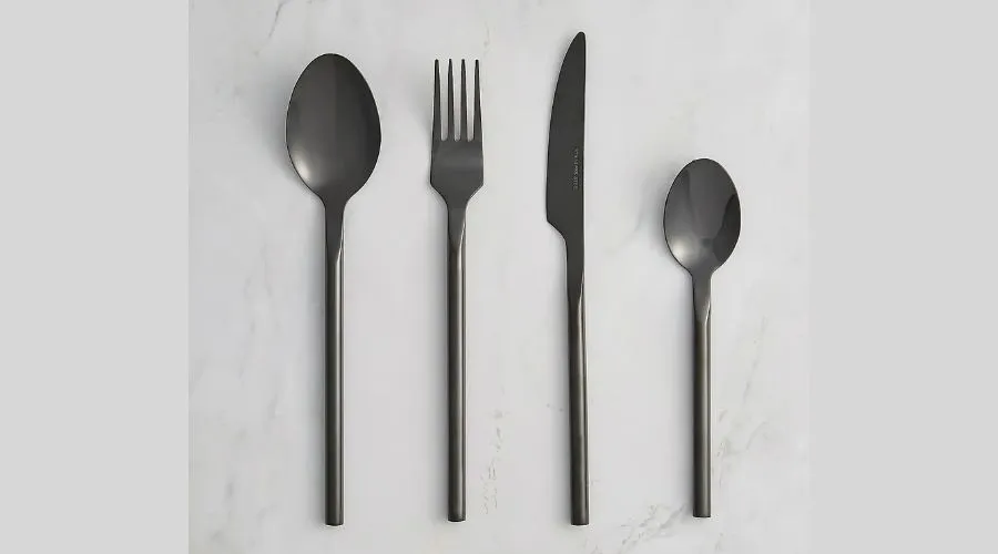Montreal Black 16 Piece Cutlery set