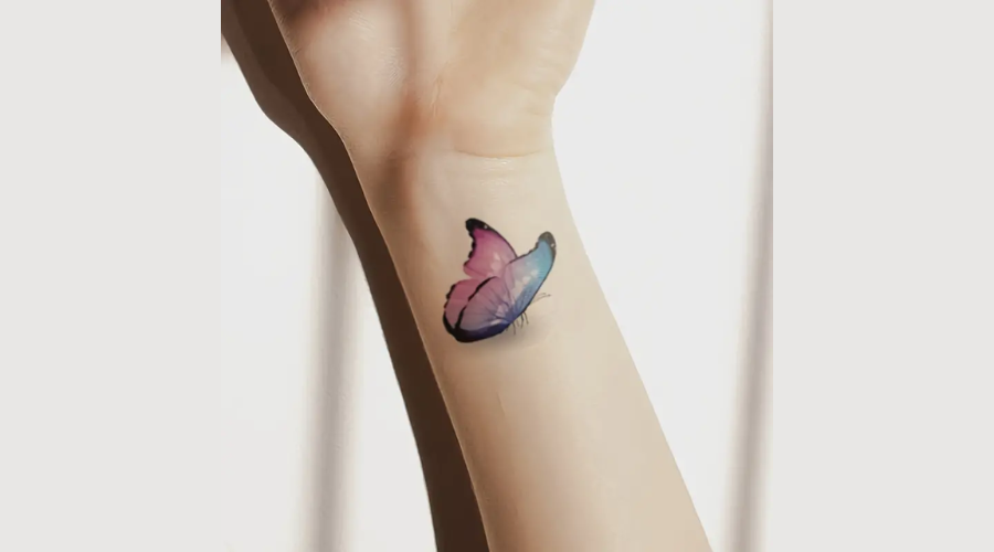 3D Butterfly Pattern Temporary Tattoo