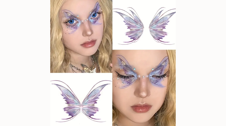 Fairy Butterfly Wings Shiny Tattoo Sticker