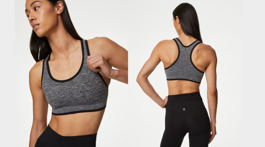 Reversible Seamless Medium Support Sports Bra by GOODMOVE | Savewithnerds