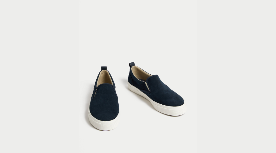 Suede Slip On Pumps