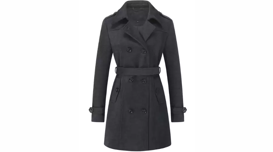 Vintage Chic Double Breasted Pea Coat 