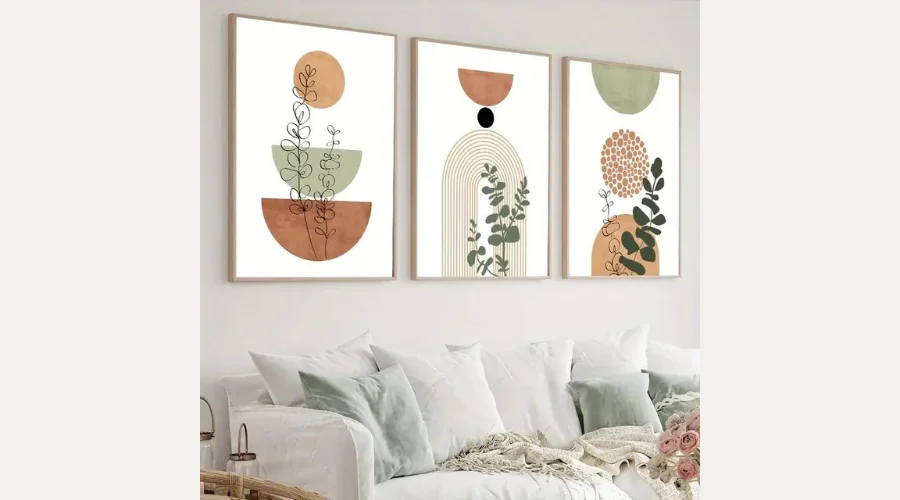 Bohemian Style Set Modern Boho Abstract Poster