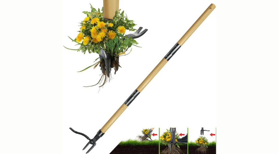 Weed Puller Tool with Long Handle