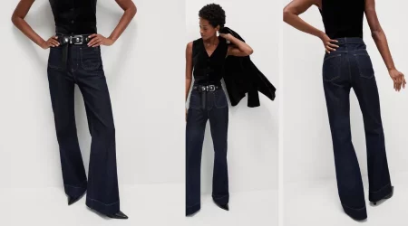 High-Waist Flare Jeans