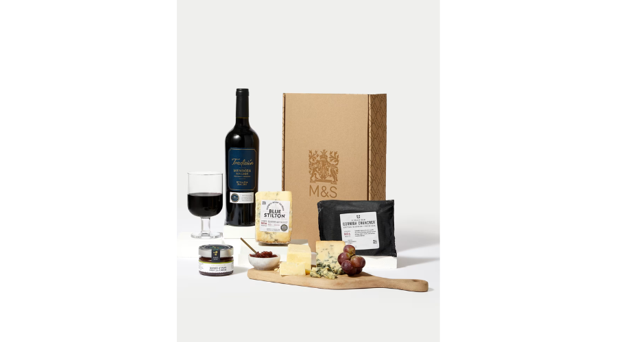 Red Wine & Cheese Gift Box