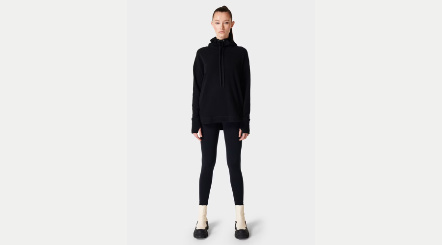 Sweaty Betty - Escape Cotton Blend Fleece Relaxed Hoodie