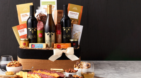 wine and chocolate hamper