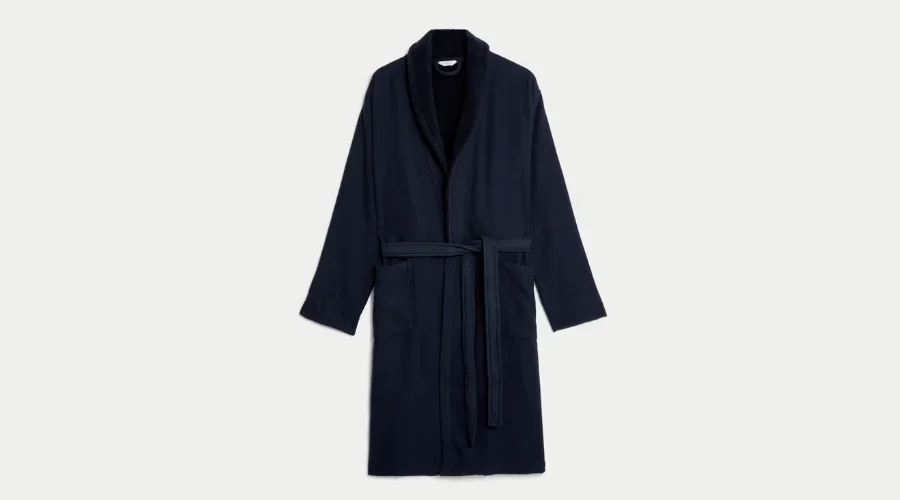 Pure Cotton Waffle Dressing Gown